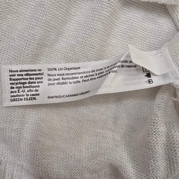 Eileen Fisher Organic Linen Bateau Neck Tunic Coastal Sustainable Beachy XLP - Picture 10 of 15